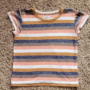 Madewell Multicolor Striped Short Sleeve Tee